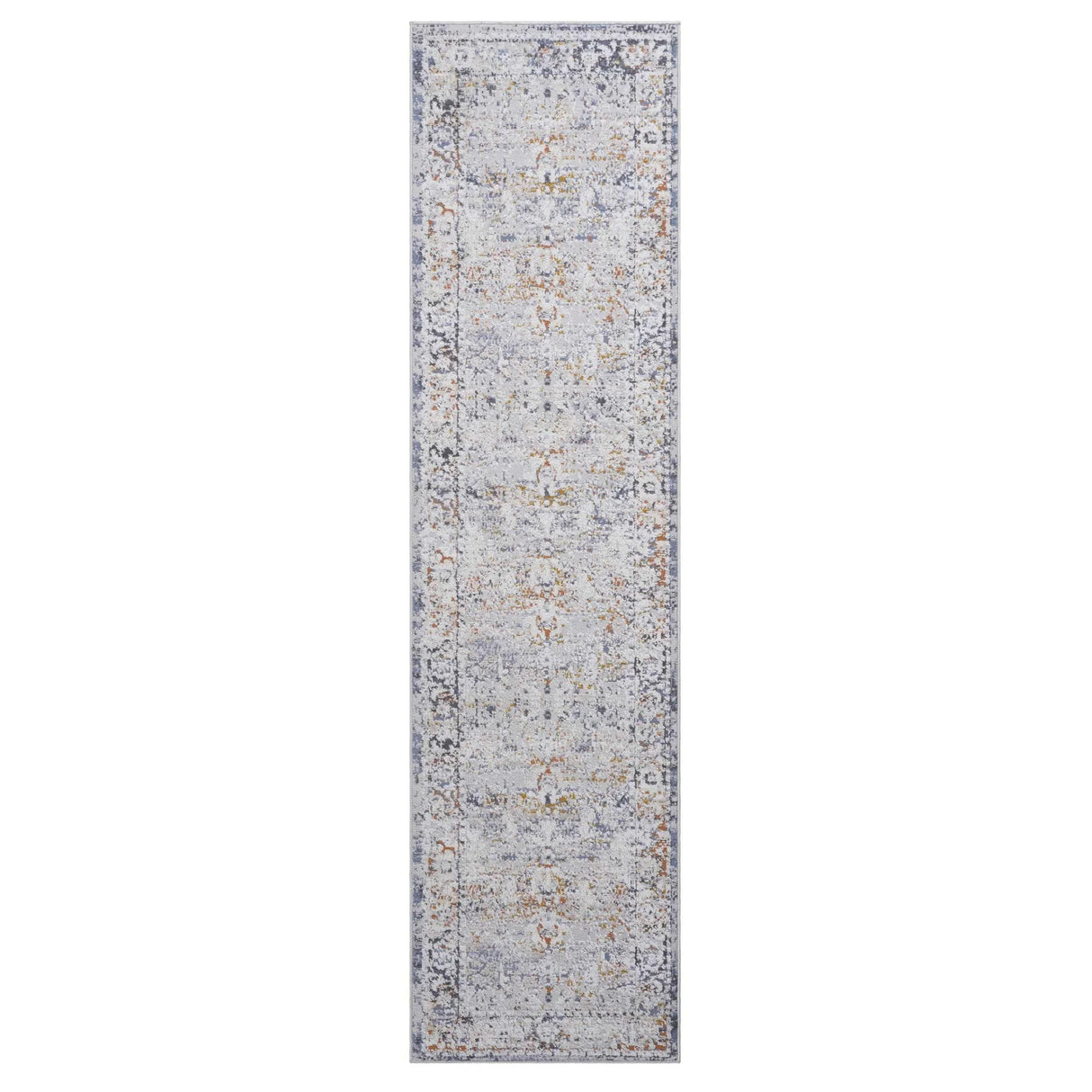 Payas - 2' X 8' Traditional Runner Rug - Ivory / Gray - Furniture Home Direct