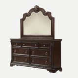 7 Drawer Dresser - Mahogany - Furniture Home Direct