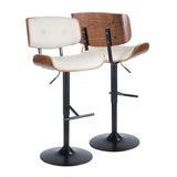 Lombardi - Mid Century Modern Adjustable Barstool - Furniture Home Direct