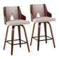Ariana - Mid Century Modern Counter Stool (Set of 2) - Furniture Home Direct