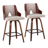 Ariana - Mid Century Modern Counter Stool (Set of 2) - Furniture Home Direct