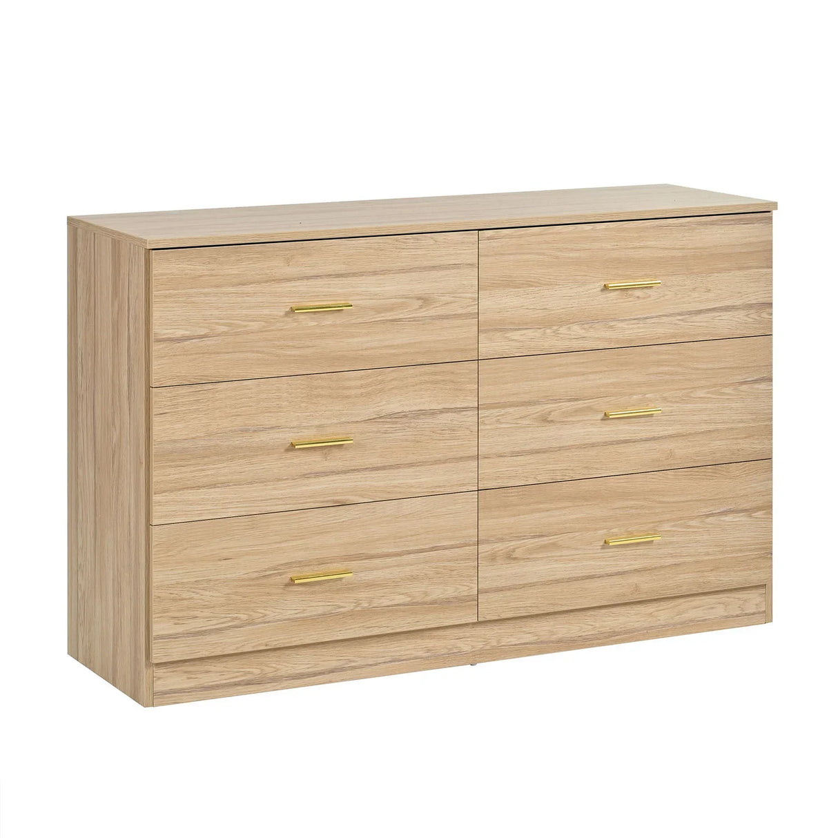 Modern Drawer Dresser For Bedroom, Ample Storage Wide Chest Of Drawers - Furniture Home Direct