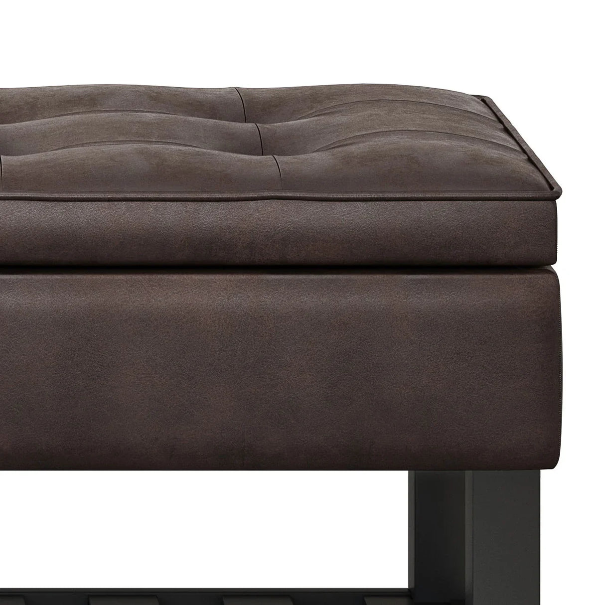 Cosmopolitan - Storage Ottoman Bench With Open Bottom - Furniture Home Direct