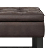 Cosmopolitan - Storage Ottoman Bench With Open Bottom - Furniture Home Direct