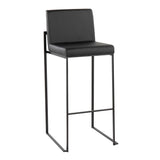 Fuji - Contemporary High Back Barstool Elegant Design - Furniture Home Direct