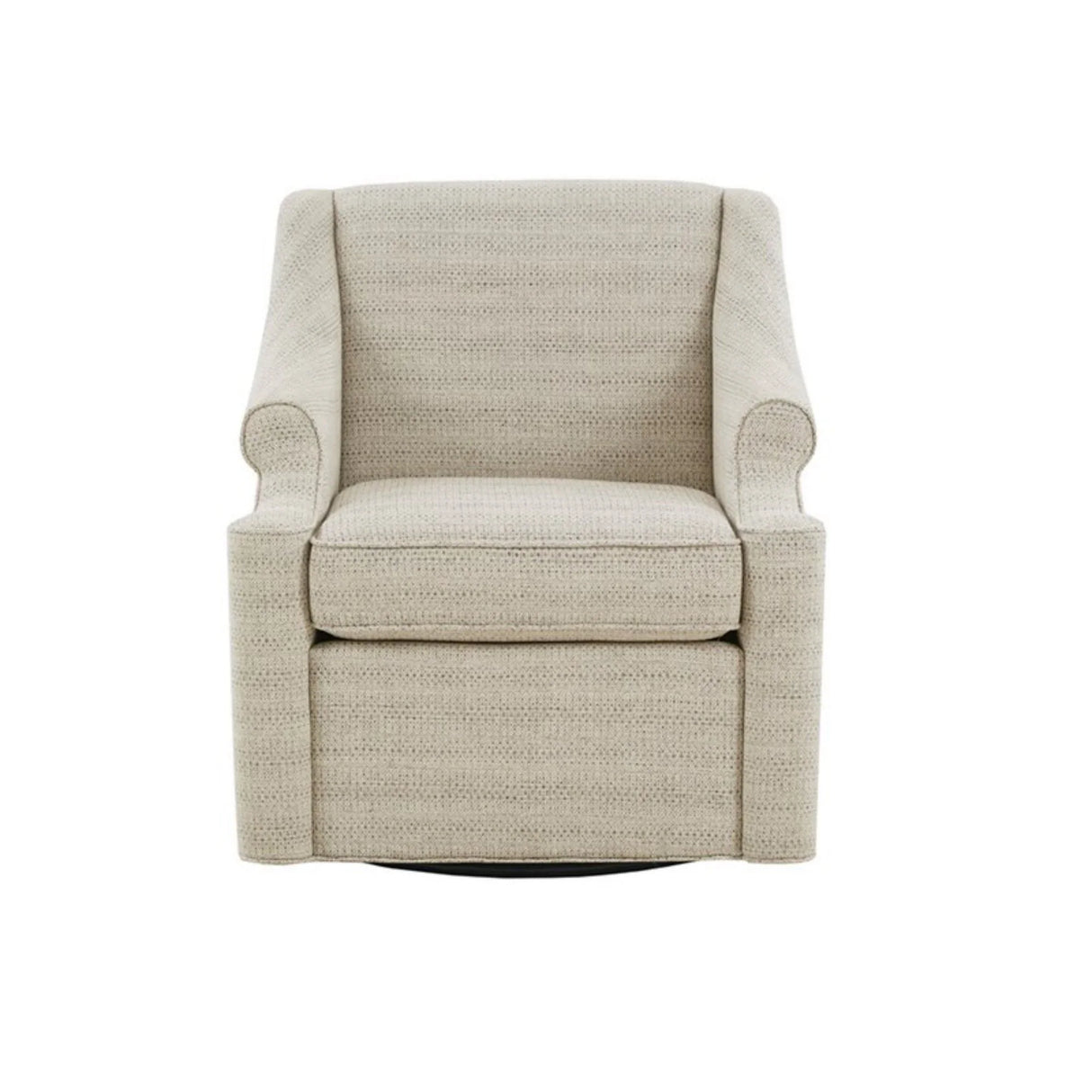 Justin - Swivel Glider Chair With 360 Degree Rotation - Tan - Furniture Home Direct