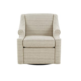 Justin - Swivel Glider Chair With 360 Degree Rotation - Tan - Furniture Home Direct