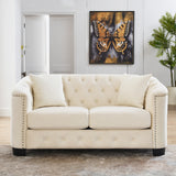 Sofa And Loveseat - Beige - Furniture Home Direct
