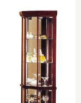 Huxley - Curio Cabinet (Corner) - Cherry - Furniture Home Direct