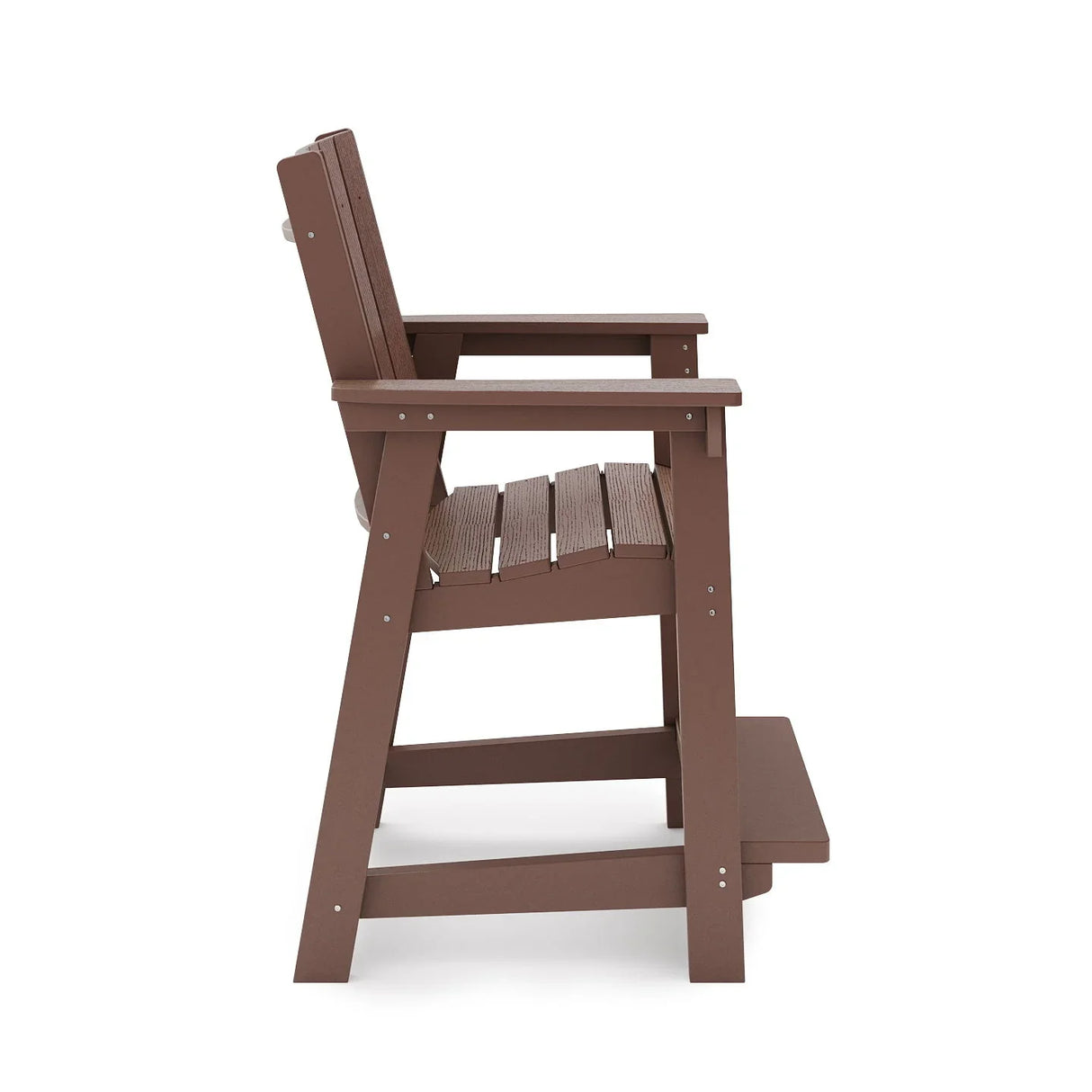 Modern Counter Chair Sleek HDPE Poly Lumber For Dining, Patio, And Garden Comfort - Furniture Home Direct