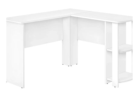 Computer Desk, Home Office, Corner, Storage Shelves, L Shape, Laptop, Contemporary & Modern - Furniture Home Direct