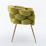 Luxury Modern Simple Leisure Velvet Single Sofa Chair Bedroom Lazy Person Household Dresser Stool Manicure Table Back Chair - Furniture Home Direct
