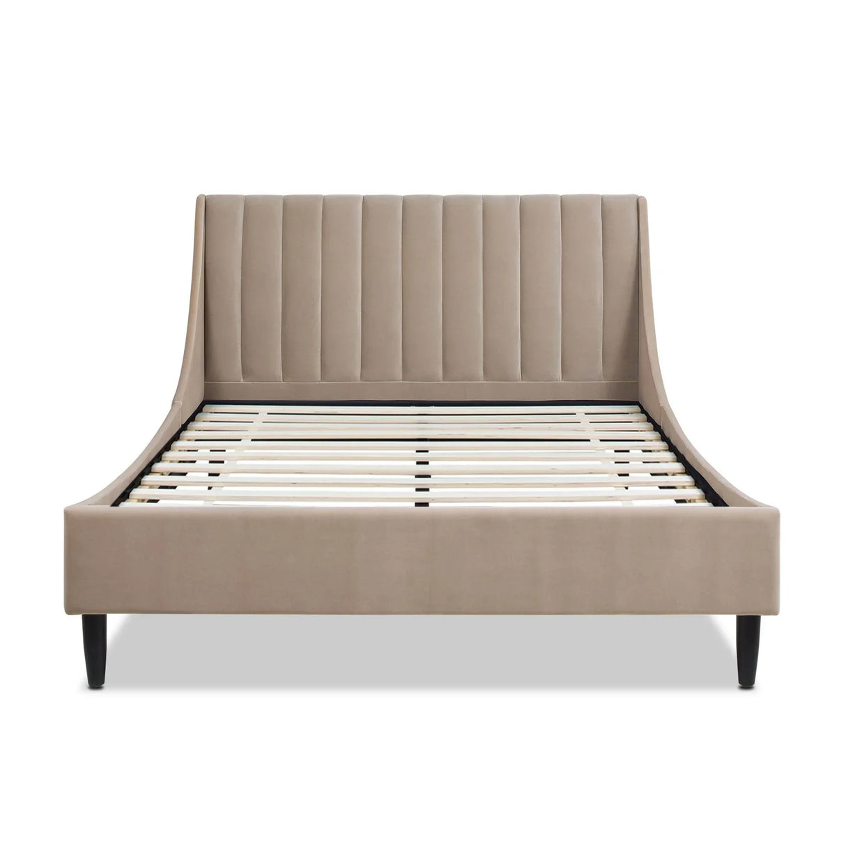 Aspen - Vertical Tufted Modern Headboard Platform Bed Set - Furniture Home Direct