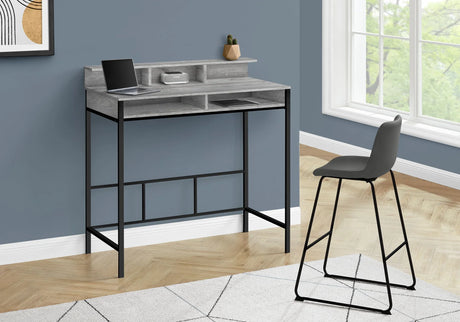Computer Desk For Home Office, Standing, Storage Shelves, Laptop, Contemporary & Modern - Furniture Home Direct