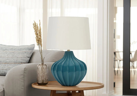 Lighting, Table Lamp, Ceramic, Transitional - Blue - Furniture Home Direct
