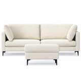 Ava - Mid Century Sofa With Ottoman Set - Furniture Home Direct