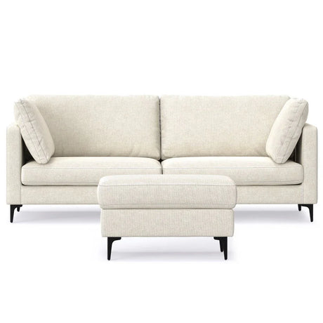 Ava - Mid Century Sofa With Ottoman Set - Furniture Home Direct