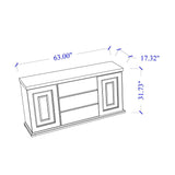 Ariya - Buffet With Clear Glass Inlay - Furniture Home Direct