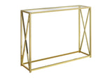 Accent Console Table For Entryway, Contemporary & Modern - Gold - Furniture Home Direct