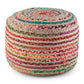 Margo - Handcrafted Round Pouf - Furniture Home Direct