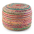 Margo - Handcrafted Round Pouf - Furniture Home Direct