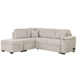 Sleeper Sofa Bed, 2 In 1 Pull Out Sofa Bed L Shape Couch With Storage Ottoman For Living Room, Bedroom Couch And Small Apartment - Furniture Home Direct