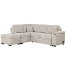 Sleeper Sofa Bed, 2 In 1 Pull Out Sofa Bed L Shape Couch With Storage Ottoman For Living Room, Bedroom Couch And Small Apartment - Furniture Home Direct
