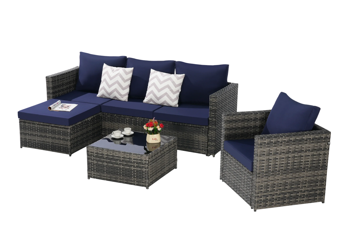 6 Piece Outdoor Patio Set - Furniture Home Direct