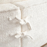 Sectional Sofa Chenille With Plush Soft Cushions Beige - Furniture Home Direct