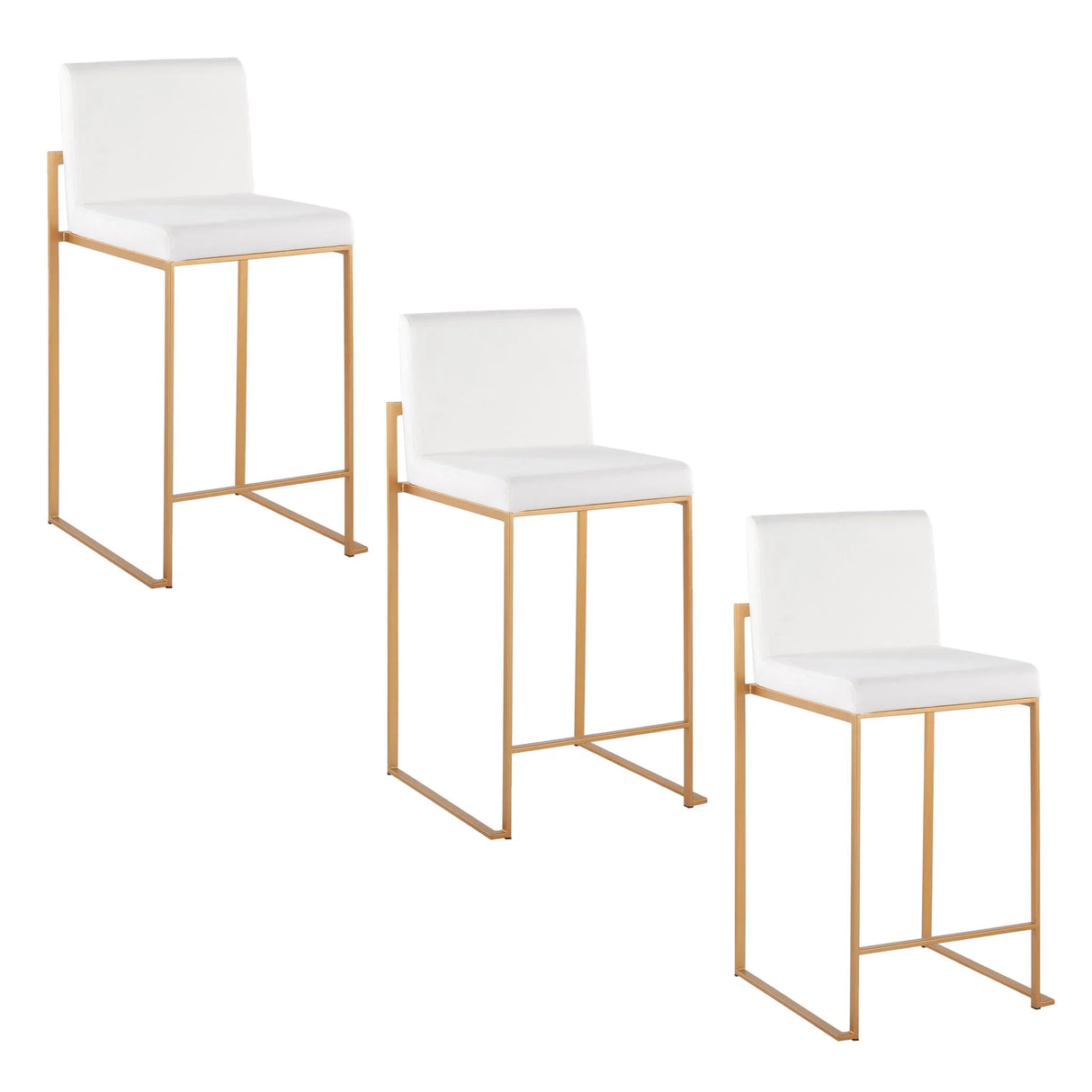 Fuji - Contemporary High Back Stylish Counter Stool - Furniture Home Direct