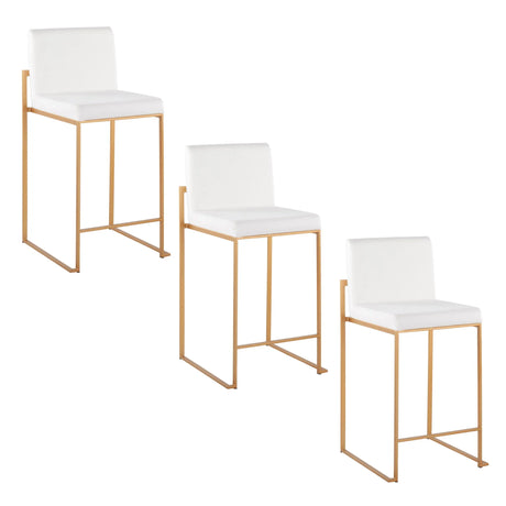 Fuji - Contemporary High Back Stylish Counter Stool - Furniture Home Direct