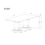 Stacey - Dining Table With Pedestal Base - Beige - Furniture Home Direct