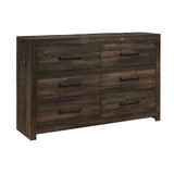 Monica - Dresser With Spacious Drawers Bar Handles - Dark Oak - Furniture Home Direct