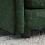 2 Pc Chenille Living Room Set - Green - Furniture Home Direct