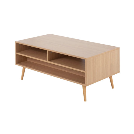 Astro - Contemporary Coffee Table - Natural / White - Furniture Home Direct