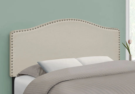 Full Size, Bed Headboard Only, Upholstered, Transitional - Beige - Furniture Home Direct