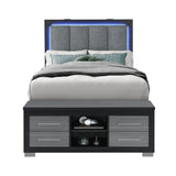 Messa - Bed With Storage Features And LED Lighting - Furniture Home Direct
