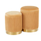 Marla - Contemporary Nesting Pleated Ottoman Set - Furniture Home Direct