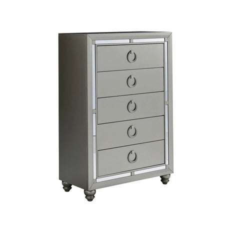 Chloe - Chest - Gemstone Silver - Furniture Home Direct