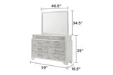 Queen Bed With Storage Drawers Modern Marble Finish White - Furniture Home Direct