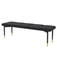 Multifunctional Shoe Bench With Faux Cushion - Black - Furniture Home Direct