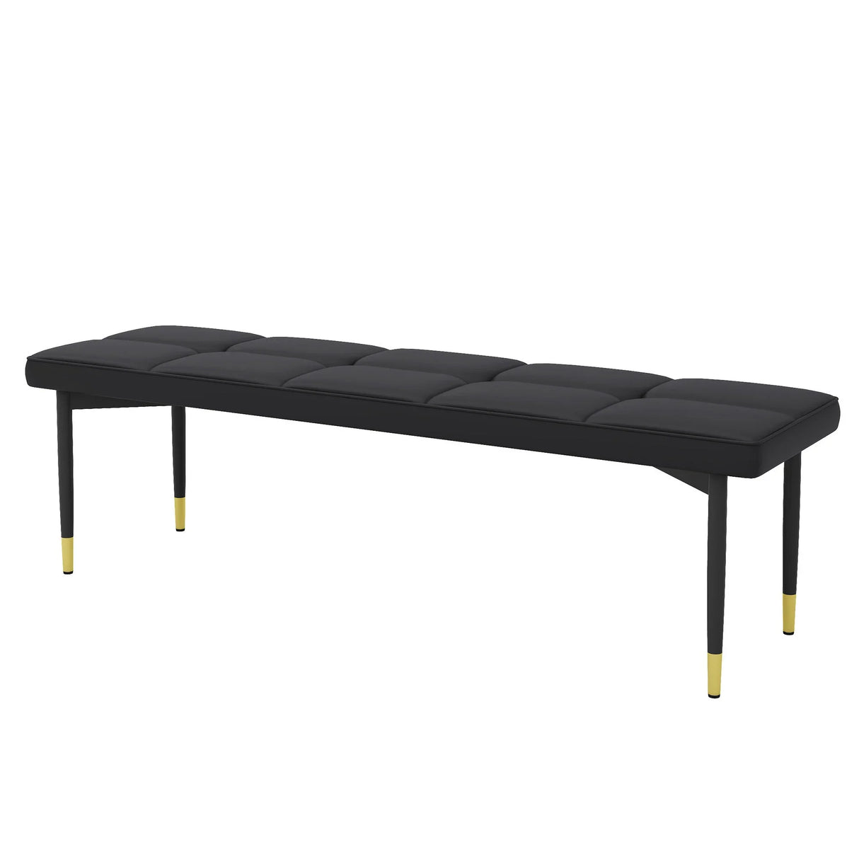 Multifunctional Shoe Bench With Faux Cushion - Black - Furniture Home Direct
