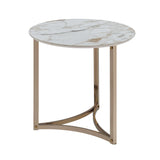 Aziz - Sintered Stone Top Round Coffee Table - Furniture Home Direct