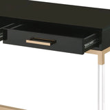 Adiel - Console Table - Black / Gold - Furniture Home Direct