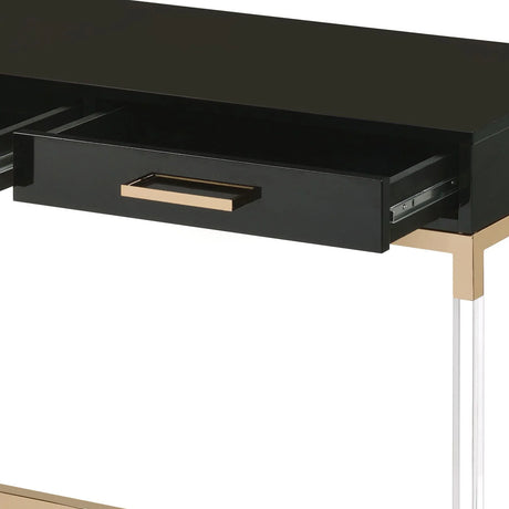 Adiel - Console Table - Black / Gold - Furniture Home Direct