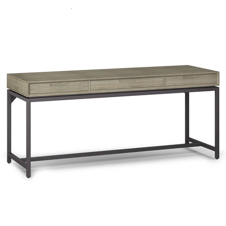 Banting - Mid Century Wide Desk, Handcrafted - Furniture Home Direct