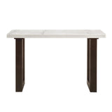 Edwyn - Natural Marble Top End Table - Furniture Home Direct