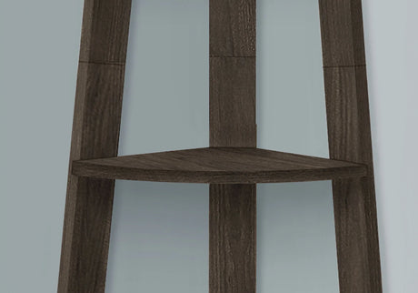 Bookshelf, Bookcase, Etagere, Corner, 5 Tier, For Office, Contemporary & Modern - Oak - Furniture Home Direct