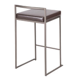 Fuji - Industrial Stackable Counter Stool Elegant Design - Furniture Home Direct