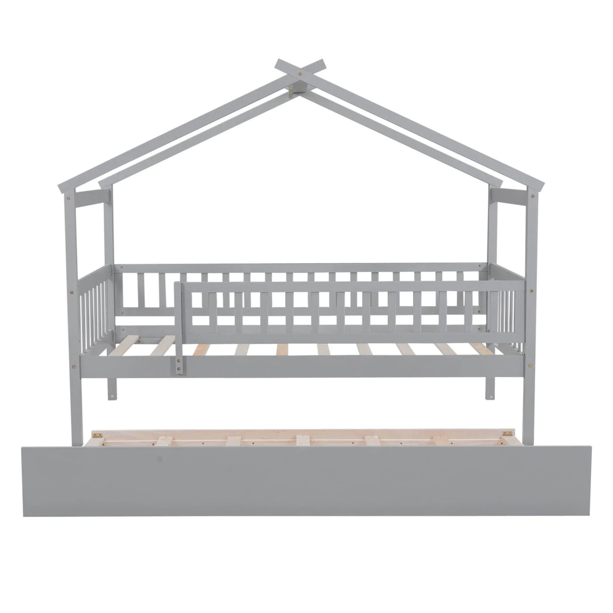 Creativity House Bed With Twin Size Trundle - Furniture Home Direct